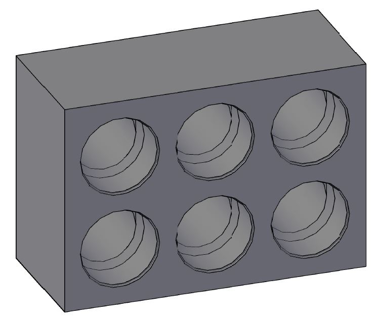 Endmuffenstein 2x3